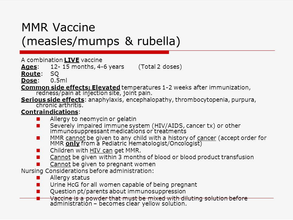 Side Effects Of Mmr Vaccine In Adults 3