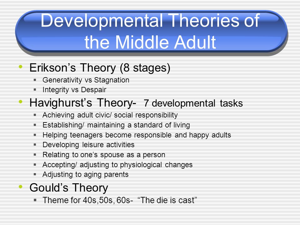 Adult Developmental Theory 52