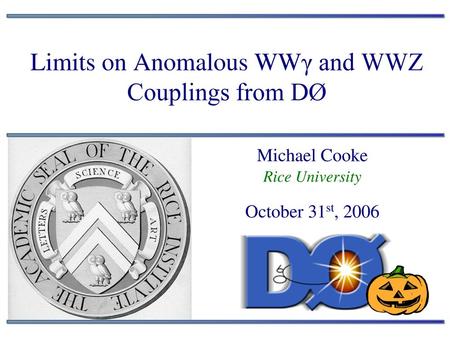 Limits on Anomalous WWγ and WWZ Couplings from DØ