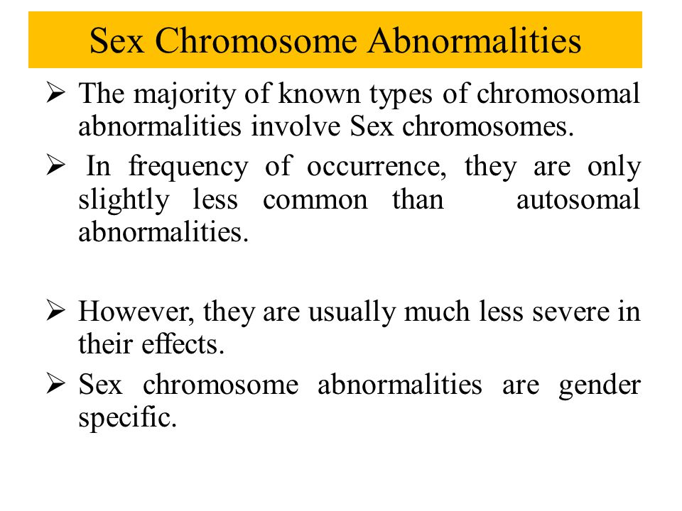 Sexual Abnormalities Of Chimera