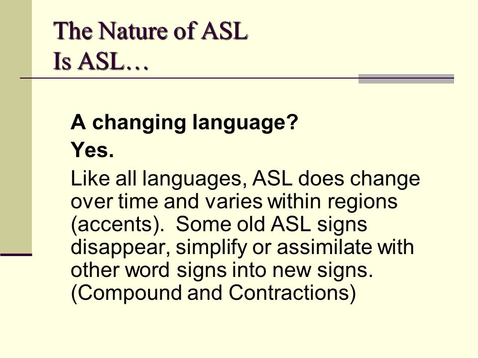 Archive Name And Parameters Of Asl