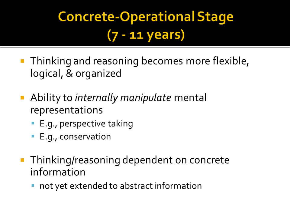 concrete operational examples