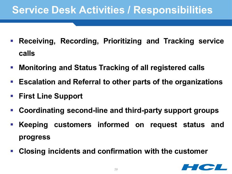 Service Desk Responsibilities 28 Images It Service Desk Roles