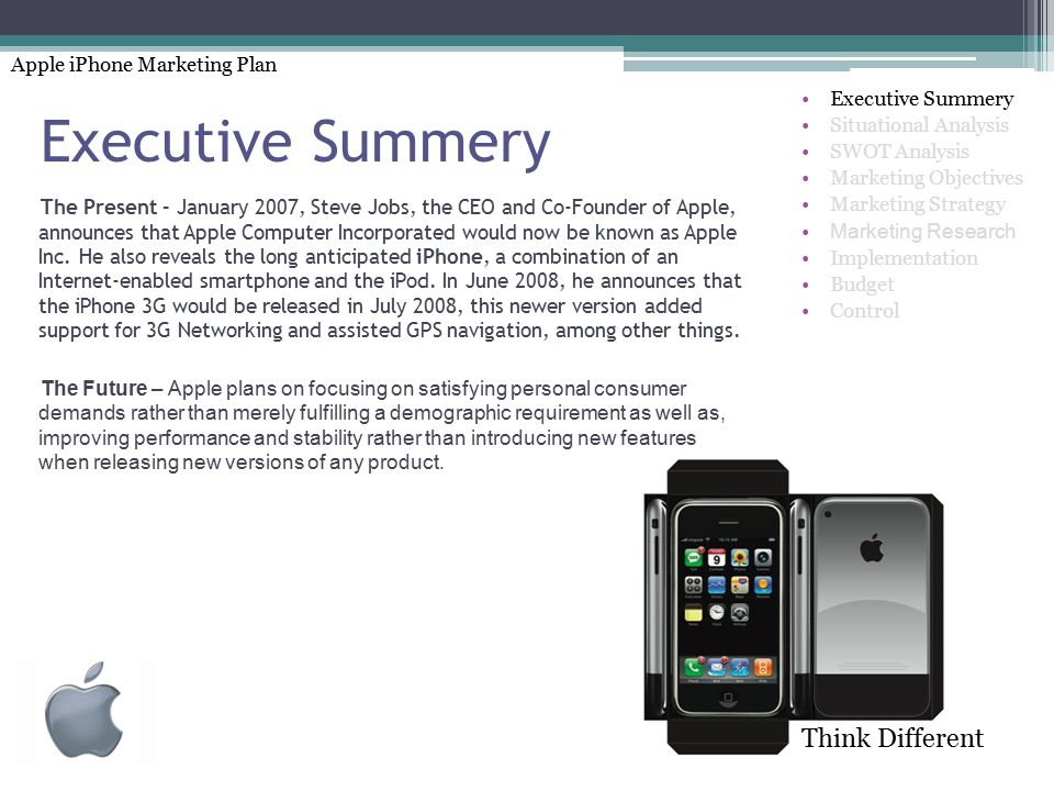 apple inc objectives