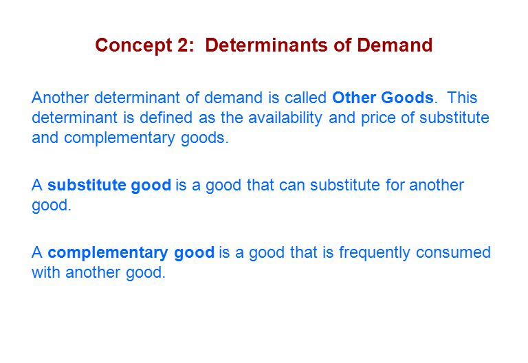 determinants of demand ppt