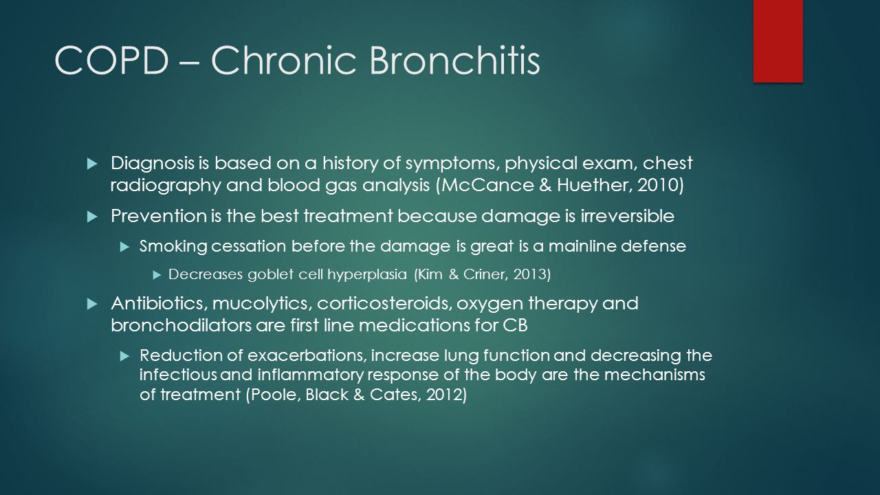 Diagnosis For Chronic Bronchitis