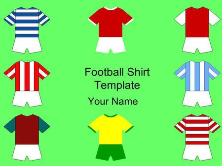 Football Shirt Template