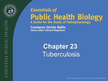 Chapter 23 Tuberculosis. Tuberculosis: An infectious disease in humans that is caused by tubercle bacillus. It results tubercles forming on the lungs.