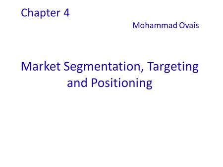 Chapter 4 Mohammad Ovais