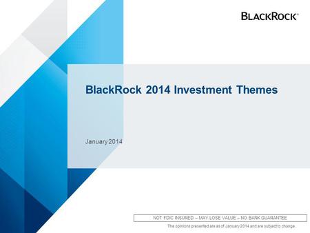 BlackRock 2014 Investment Themes