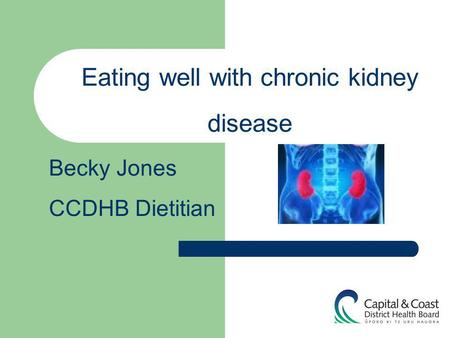 Eating well with chronic kidney disease
