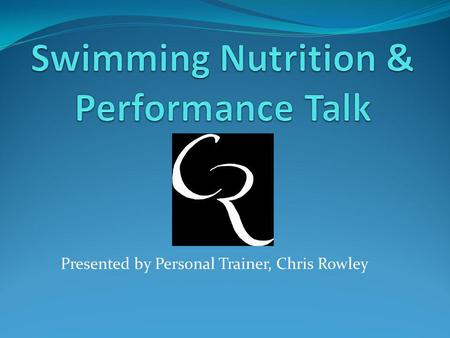 Swimming Nutrition & Performance Talk