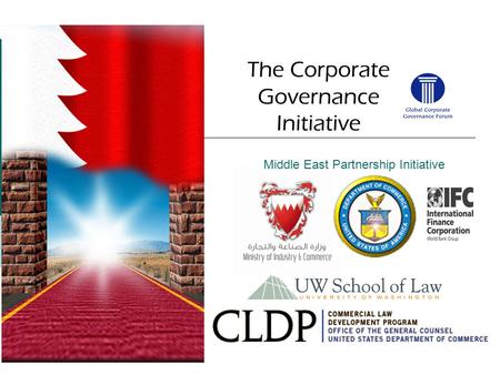 Middle East Partnership Initiative The Corporate Governance Initiative.