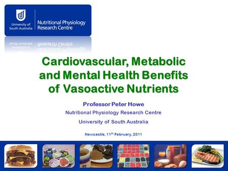 Professor Peter Howe Nutritional Physiology Research Centre