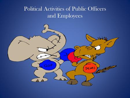 Political Activities of Public Officers and Employees