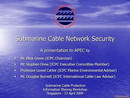 Submarine Cable Network Security