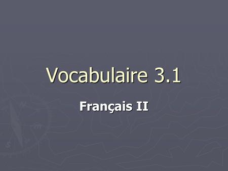 Vocabulaire 3.1 Français II. 2 Cest combien, sil vous plaît? How much is it, please? How much is it, please?