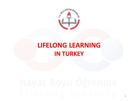 1 LIFELONG LEARNING IN TURKEY. LLL Concept LLL Stakeholders MoNE – LLL Structure DG LLL Vision DG LLL Mission Some Statistics LLL Strategy Paper 2 LIFELONG.