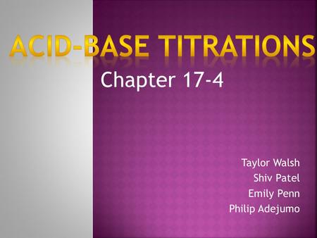Taylor Walsh Shiv Patel Emily Penn Philip Adejumo Chapter 17-4.