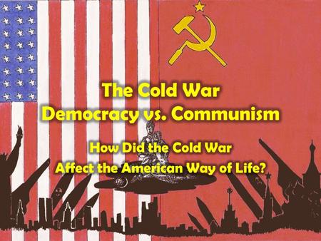 Although the United States and the Soviet Union were the major players during the Cold War, many other countries were also affected by this world.