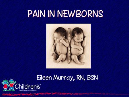 PAIN IN NEWBORNS Eileen Murray, RN, BSN. Objectives Discuss and explain myths which have contributed to under treatment of pain in neonates Understand.