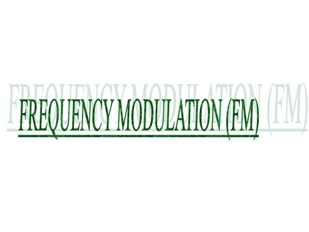 Modulation is the process of conveying a message signal, for example a digital bit stream or an analog audio signal, inside another signal that can be.