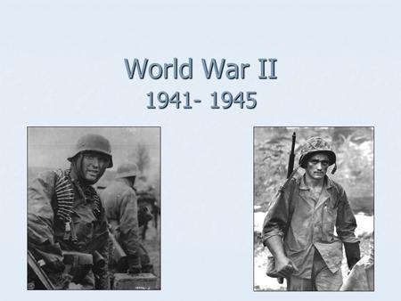 World War II 1941- 1945. I. American Responses to the growing threat of war A. The Stimson Doctrine, 1932 1. In September 1931, the Japanese invaded and.