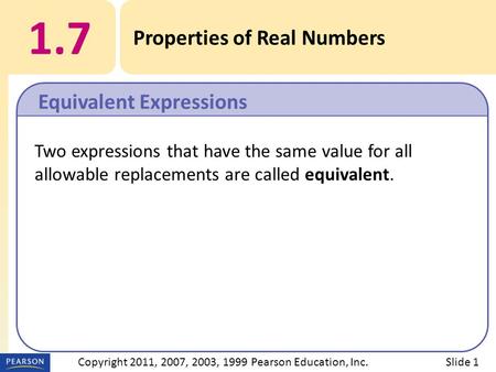 Copyright 2011, 2007, 2003, 1999 Pearson Education, Inc.