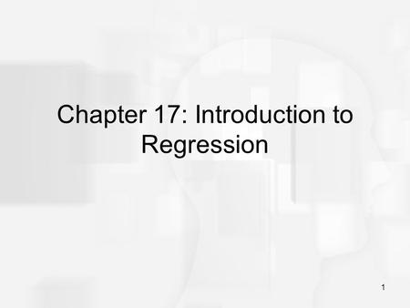 1 Chapter 17: Introduction to Regression. 2 Introduction to Linear Regression The Pearson correlation measures the degree to which a set of data points.