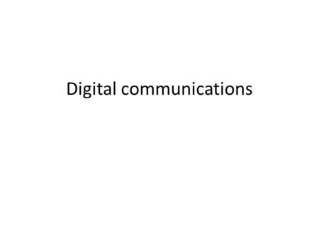 Digital communications. Hams have developed techniques for transforming 1’s and 0’s into tones into the same frequency range as human voice. So now a.