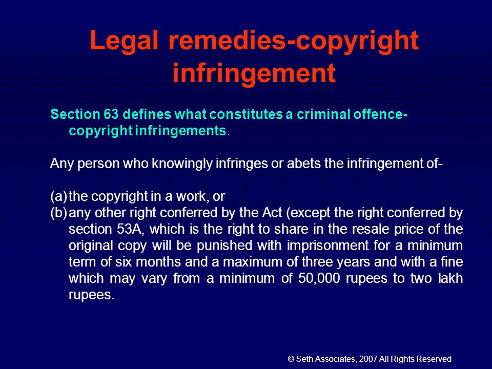 copy infringement