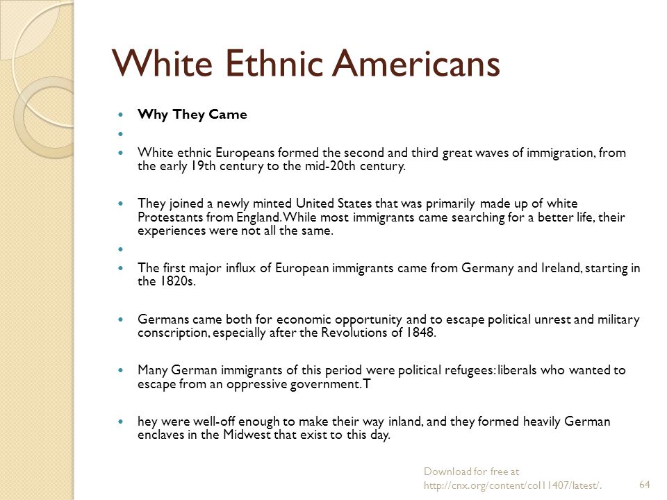 White Ethnic Americans 103