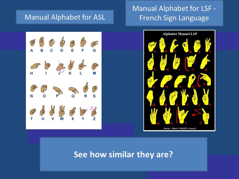 French Sign Language Manual Alphabet