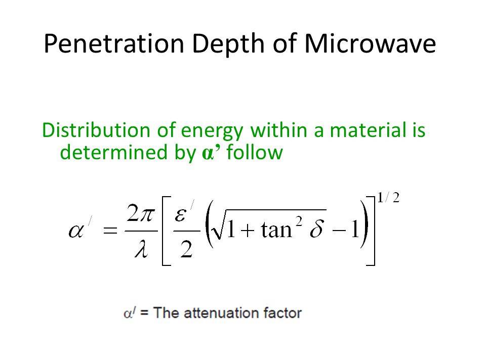 Microwave Penetration 75