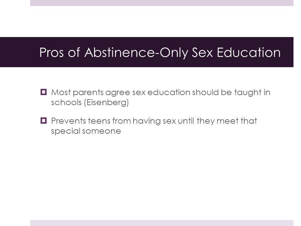 Cons Of Sex Education 112