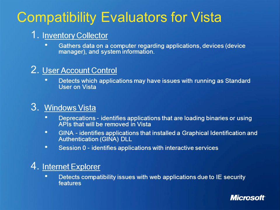 Vista Compatibilty Issues