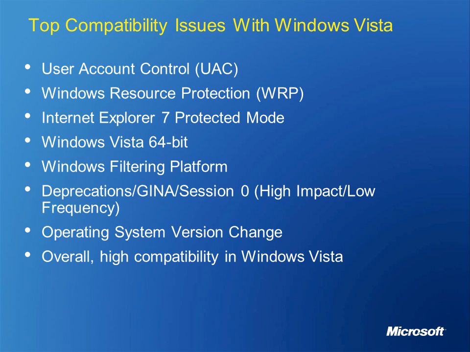 Vista User Account Control Problems