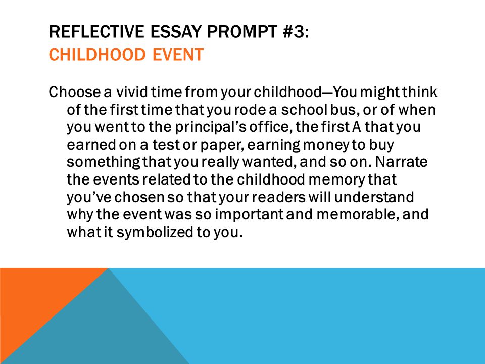childhood past and present essay