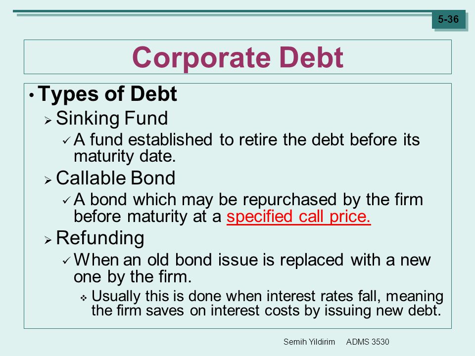 Sinking Fund Bond Financial Definition Of Sinking