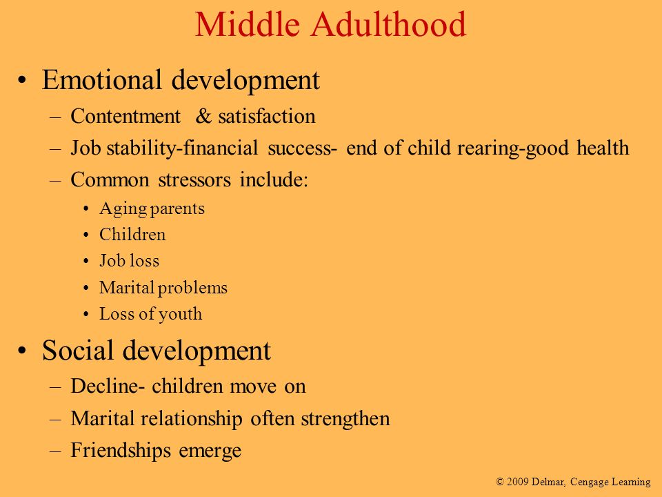 Adulthood Social Development 9