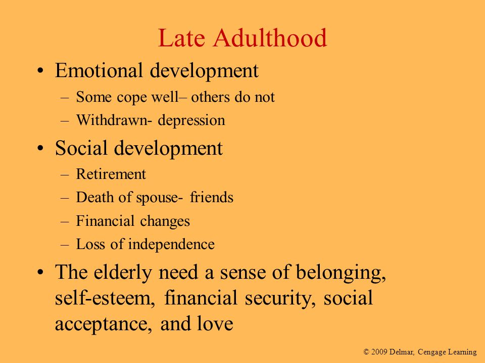Adulthood Social Development 61