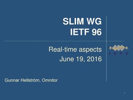 Real-time aspects June 19, 2016