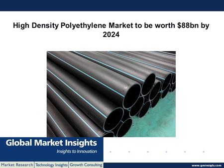 © 2016 Global Market Insights. All Rights Reserved  High Density Polyethylene Market to be worth $88bn by 2024.