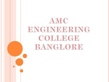 AMC ENGINEERING COLLEGE BANGLORE