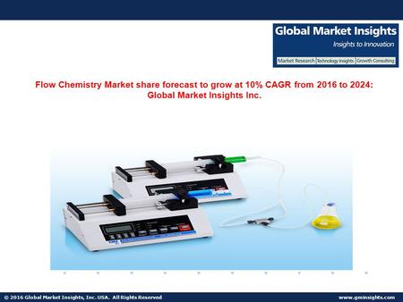 © 2016 Global Market Insights, Inc. USA. All Rights Reserved  Fuel Cell Market size worth $25.5bn by 2024 Flow Chemistry Market share.