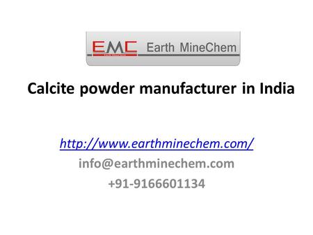 Calcite powder manufacturer in India