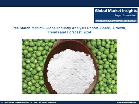 © 2016 Global Market Insights, Inc. USA. All Rights Reserved  Fuel Cell Market size worth $25.5bn by 2024 Pea Starch Market– Global Industry.