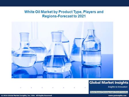 © 2016 Global Market Insights, Inc. USA. All Rights Reserved  White Oil Market by Product Type, Players and Regions-Forecast to 2021.