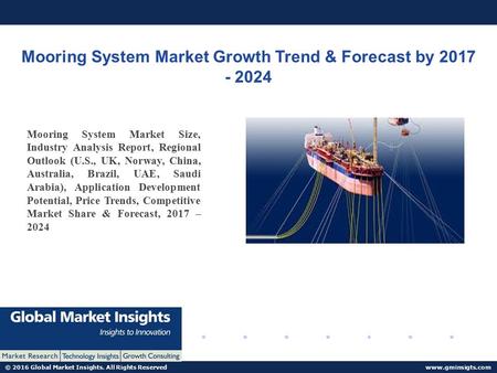 © 2016 Global Market Insights. All Rights Reserved  Mooring System Market Growth Trend & Forecast by Mooring System Market.
