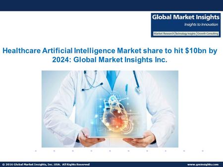 U.S. Healthcare Artificial Intelligence Market to grow at 38% CAGR from 2017 to 2024.